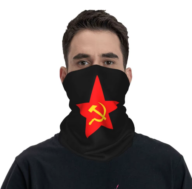 Бандана СССР в черен цвят - код 7 - shlio-bg.com