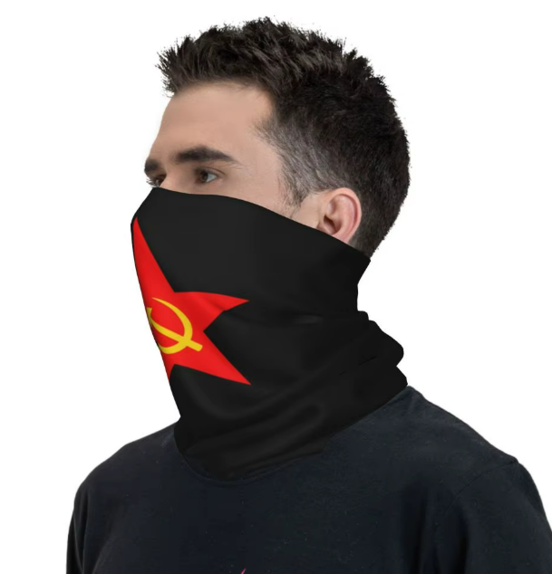 Бандана СССР в черен цвят - код 7 - shlio-bg.com