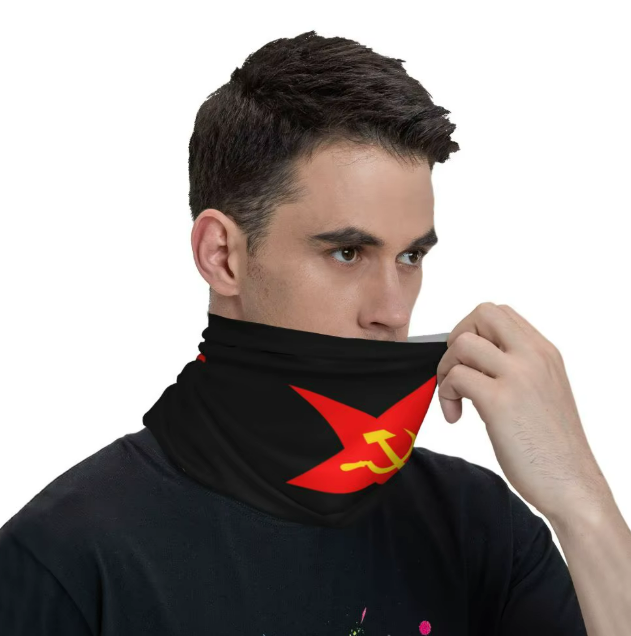 Бандана СССР в черен цвят - код 7 - shlio-bg.com