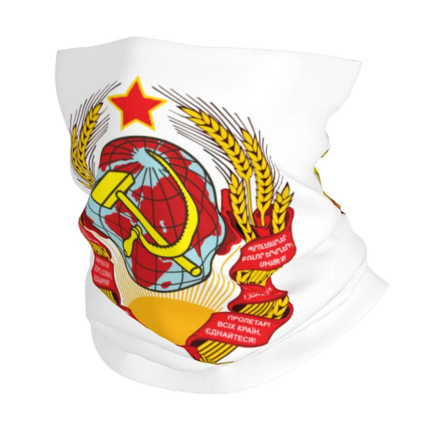 Бандана СССР в бял цвят - код 13 - shlio-bg.com