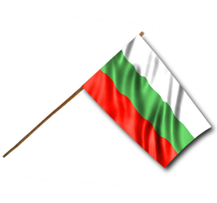 Българско знаме 29х39см с дървена пръчка - shlio-bg.com