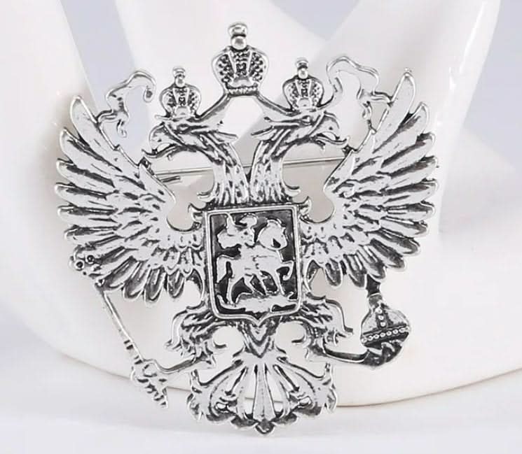 Брошка Сребрист Руски Герб - shlio-bg.com