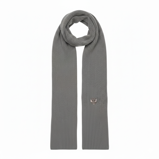 Шал с герб на Русия - в светло син цвят