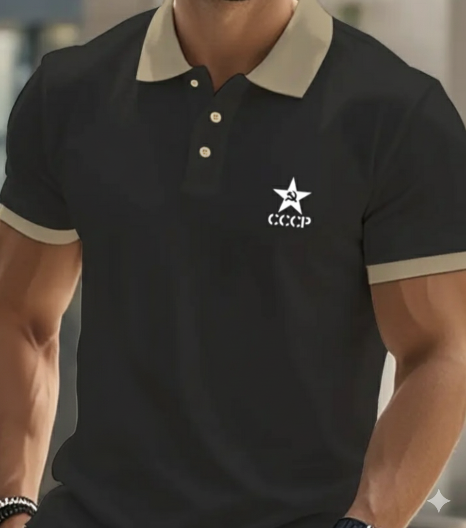 Тениска с яка - тип поло