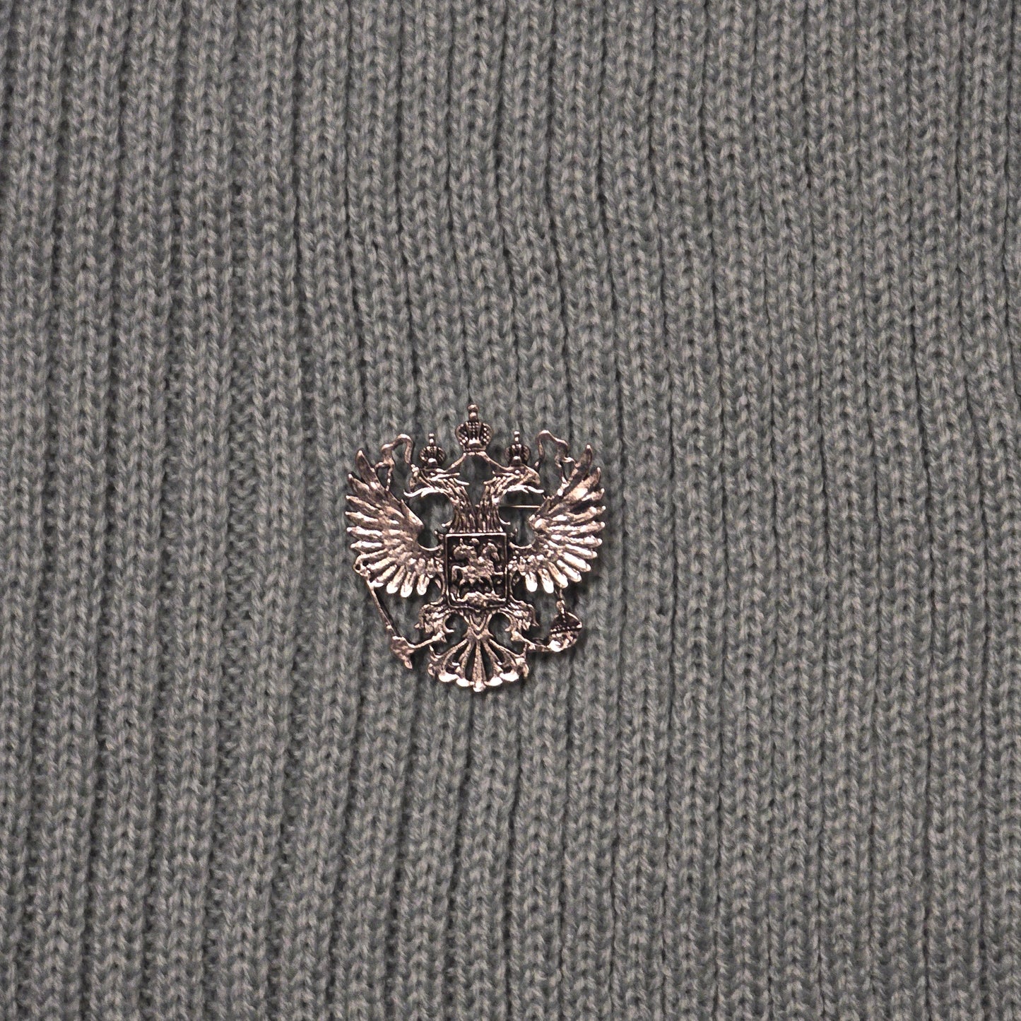 Шал с герб на Русия - в светло син цвят