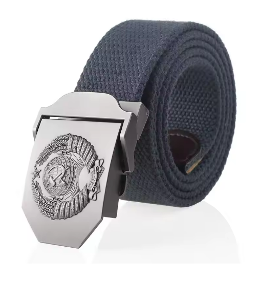 Колан с герб на СССР - тъмно сив цвят - код 22 - shlio-bg.com