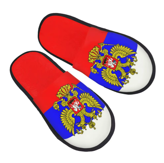Домашни чехли с герб на Русия - код 1