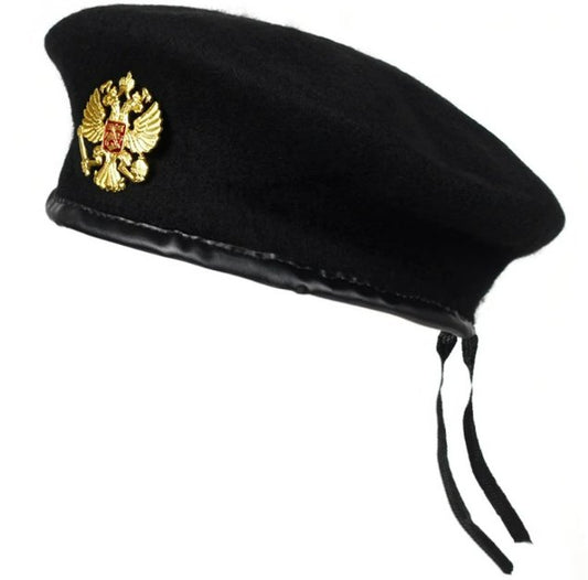 Черна шапка ''Руска барета'' (Лимитирана серия) - shlio-bg.com